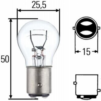 Лампа доп. освещ. P21/5W 21/5W BAY 15d 24V(Груз./ком) (мин 10 шт.) HELLA 8GD 002 078-241