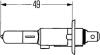 Лампа розжарювання STANDARD H1 12V 55W P14,5s HELLA 8GH 002 089-131 (фото 2)