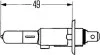 Лампа розжарювання H1, 55 W, P 14,5 s HELLA 8GH 002 089-133 (фото 2)