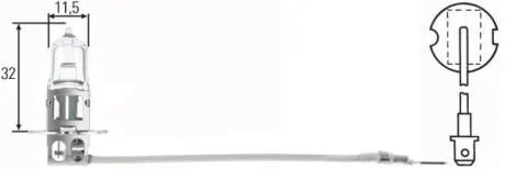 Фото 1 - h3 12V 55W Автолампа HELLA 8GH 002 090-133 H3 12V 55W Автолампа HELLA 8GH 002 090-133 (фото 1)