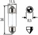 C5W 12V 5W Лампа розжарювання (LONG LIFE UP TO 3x) LONGER LIFETIME HELLA 8GM002 092-171 (фото 1)