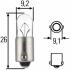 Лампа розжарювання, T4W 24V 4W BA 9s Heavy Duty Expert HELLA 8GP 002 067-261 (фото 1)