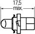 12V 2W Мініавтолампа цоколь BX8,4d STANDARD HELLA 8GS 006 677-121 (фото 2)
