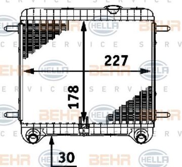 Радіатор охолоджування HELLA 8MK 376 718-561