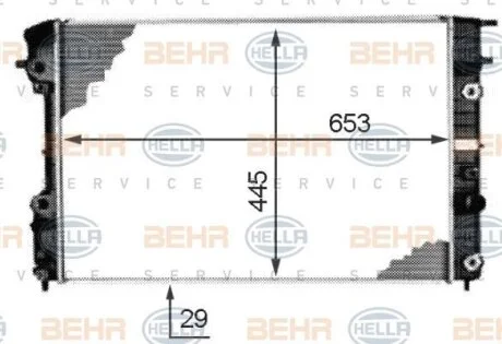 Радіатор охолоджування HELLA 8MK 376 718-671