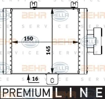 Масляный радиатор, двигательное масло HELLA 8MO 376 726-271
