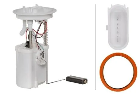 VW Электро-бензонасос (в корпусе) 4 Bar Golf V,VI,VII,Passat,Touran,Skoda Octavia,Audi A3 03- HELLA 8TF358 106-041