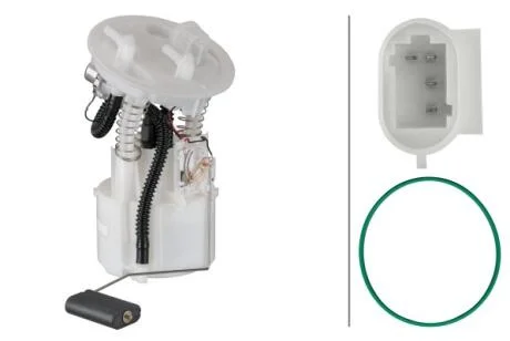 Насос паливний в зборі RENAULT MEGANE I / SCENIC I, з прокладкою HELLA 8TF358 106-791