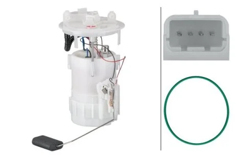 RENAULT Електро-бензонасос (модуль) Kangoo 1,6 08- HELLA 8TF358 106-861