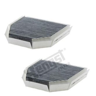 Фільтр салону MB G-Klasse (W461/463) 96-, SL (R230) -12 вугільний (2шт) (HENGST) HENGST FILTER E1919LC-2