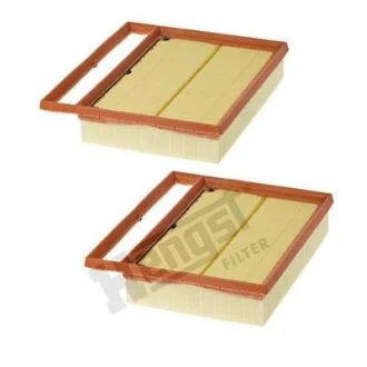 Фильтр воздушный, DB W220 - W221 - W222 - W463, (OM 275-277-279), 2002>, (к-т) HENGST FILTER E747L-2