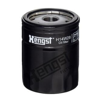 Фильтр масляный Citroen Jumpy / Fiat Doblo/Fiorino/Scudo 1.4-1.9 i/JTD/TD 93- (h=100 mm), HENGST FILTER H14W28