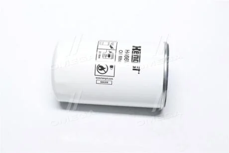 Масляний фільтр (фільтр, що вгвинчується) FENDT 922 VARIO, 924 VARIO, 927 VARIO, 933 VARIO, 936 VARIO, 939 VARIO ATLAS XE3, XAHS 186 C3, XAVS 166 C3, 350MH, 520MH BELARUS 2022.4, 3522 HENGST FILTER H466W