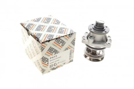 Насос охолоджуючої рідини, з ущільненням BMW 3 (E36), 3 (E46), 5 (E34), 5 (E39), 5 (E60), 5 (E61), 7 (E38), 7 (E65, E66, E67), X3 (E83), X5 (E53), Z3 (E36), Z4 (E85) 2.0-3.0D 03.90-12.10 HEPU P472