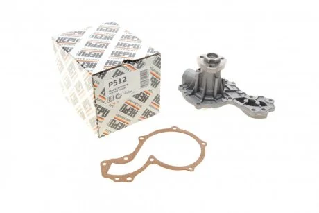 Насос охолоджуючої рідини, з ущільненням AUDI 100 C2, 100 C3, 100 C4, 80 B2, 80 B3, 80 B4, 90 B3, A6 C4, CABRIOLET B3, COUPE B2, COUPE B3 FORD GALAXY I, GALAXY MK I 1.3-2.0 08.76- HEPU P512