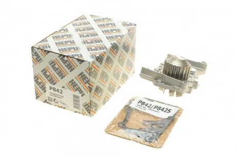 Насос охолоджуючої рідини, з ущільненням DACIA DOKKER, DOKKER EXPRESS/MINIVAN, DUSTER, DUSTER/SUV, LODGY, LOGAN, LOGAN EXPRESS, LOGAN II, LOGAN MCV, SANDERO LADA LARGUS 1.4-1.6LPG 11.97- HEPU P842