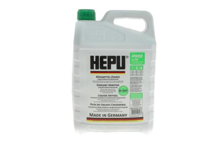 Антифриз зелений(концентрат)(-38°C) 5л. LC-18 HEPU P999-LL18-005