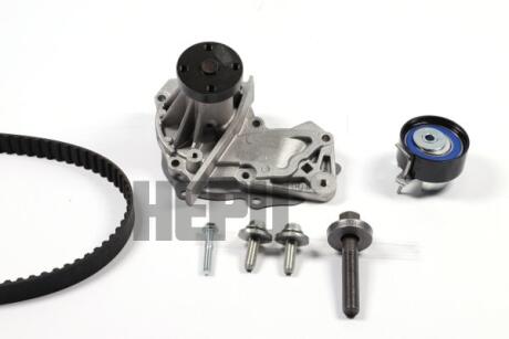 Комплект ГРМ, пас+ролик+помпа HEPU PK02552