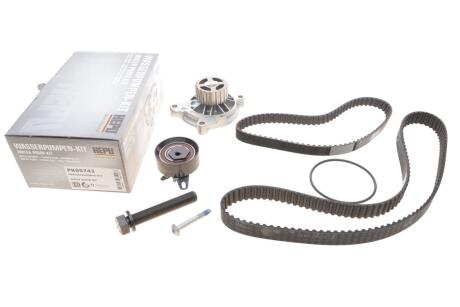 Водяная помпа, VW T-4, 2.4 D, (20 зуб.), (к-т: 1 ролик / +2 ремня) HEPU PK05742