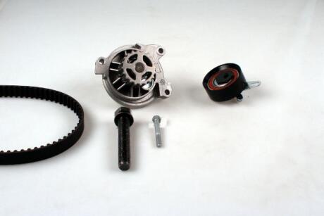Комплект ГРМ, пас+ролик+помпа HEPU PK05747