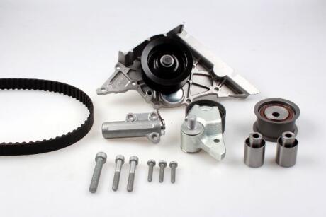 Комплект ГРМ, пас+ролик+помпа HEPU PK05791