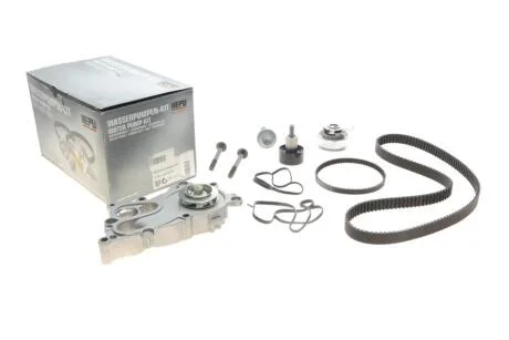 Комплект ременя ГРМ з помпою води HEPU PK06651