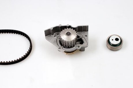 Комплект ГРМ, пас+ролик+помпа HEPU PK08363