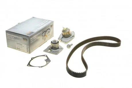 Водяная помпа, Renault Trafic - Opel Movano/Vivaro, 1.9 DCI/DI/DTI, 2001>, (к-т), (ролики+ремень) HEPU PK09551