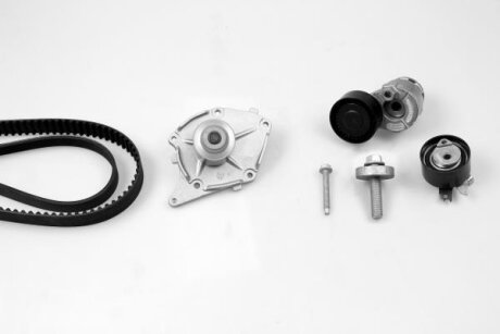 Комплект ГРМ, пас+ролик+помпа HEPU PK09622