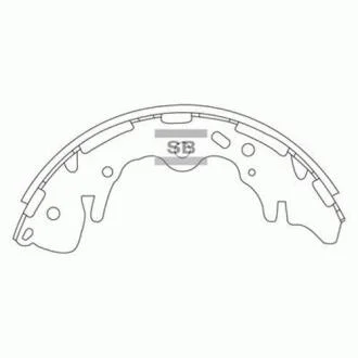 Гальмівні колодки Hi-Q (SANGSIN) SA130