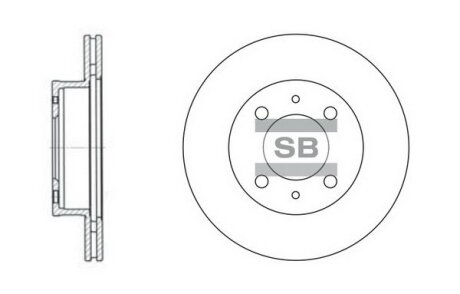 Диск тормозной HYUNDAI ATOZ(NEW) 01- (SANGSIN) Hi-Q (SANGSIN) SD1010