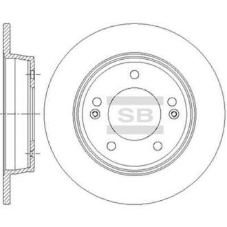 Гальмівний диск Hi-Q (SANGSIN) SD1085