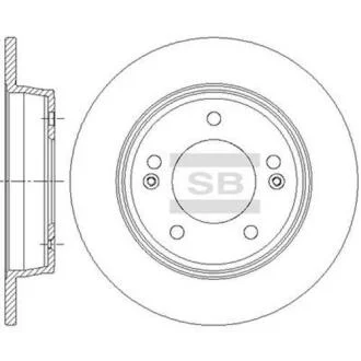 Гальмівний диск Hi-Q (SANGSIN) SD1085