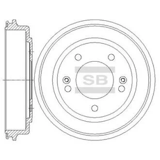 Барабан тормозной HYUNDAI AVANTE SALOON (06-10) R(DRUM) (SANGSIN) Hi-Q (SANGSIN) SD1097