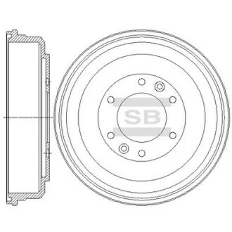 Барабан гальмівний HYUNDAI H-1 CARGO (TQ) 08- (SANGSIN) Hi-Q (SANGSIN) SD1100