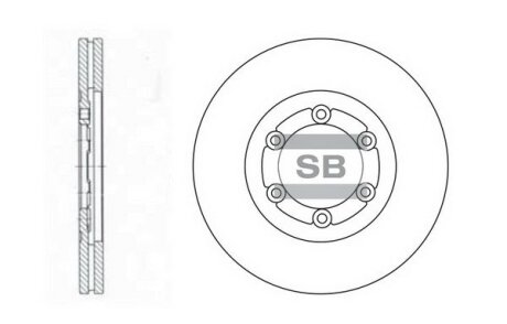 Диск тормозной KIA FRONTIER(NEW) (SANGSIN) Hi-Q (SANGSIN) SD2008