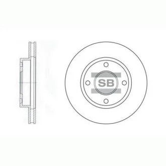 Диск тормозной NISSAN ALMERA/PRIMERA 90- перед. Hi-Q (SANGSIN) SD3027