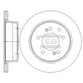 Диск тормозной SSANGYONG RODIUS 2.7 XDI (SANGSIN) Hi-Q (SANGSIN) SD3043