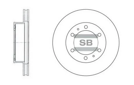 Гальмівний диск Hi-Q (SANGSIN) SD4011