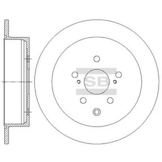 Диск гальмівний TOYOTA LEXUS RX270, RX350, RX450H (SANGSIN) Hi-Q (SANGSIN) SD4035