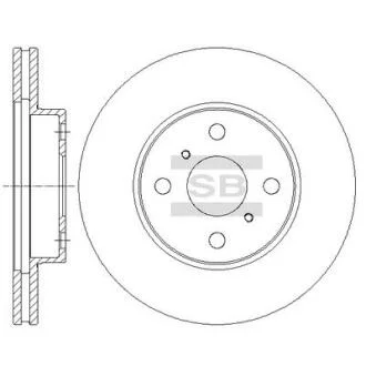 Гальмівний диск Hi-Q (SANGSIN) SD4061