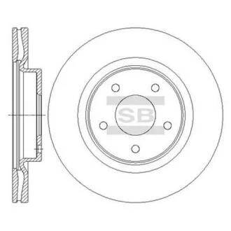 Гальмівний диск Hi-Q (SANGSIN) SD4223