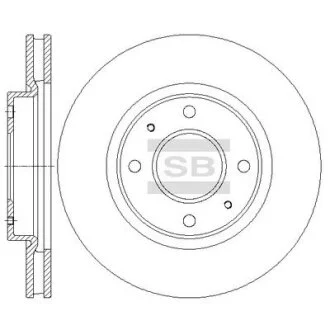 Диск гальмівний Hi-Q (SANGSIN) SD4337