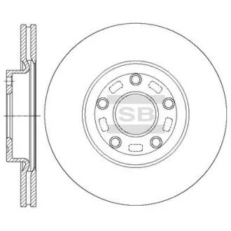 Диск гальмівний Hi-Q (SANGSIN) SD4428