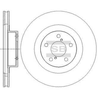 Диск тормозной SUBARU IMPREZA SALOON 98- (SANGSIN) Hi-Q (SANGSIN) SD4701