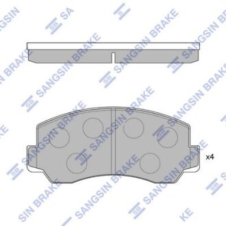 Колодки дискового тормоза Hi-Q (SANGSIN) SP1057