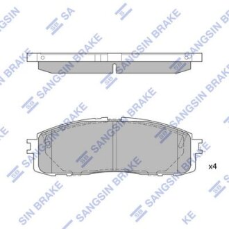 КОЛОДКИ ТОРМОЗНЫЕ, ПЕРЕДНИЕ Hi-Q (SANGSIN) SP1123