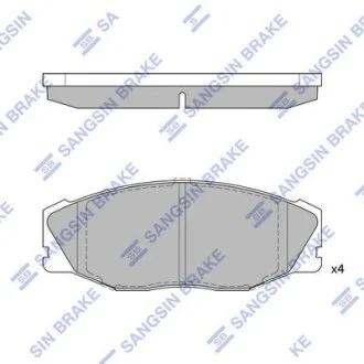 Колодки дискового тормоза Hi-Q (SANGSIN) SP1421