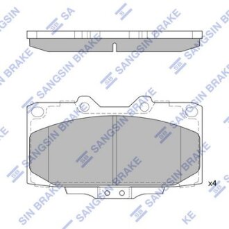 Колодки дискового тормоза Hi-Q (SANGSIN) SP1486