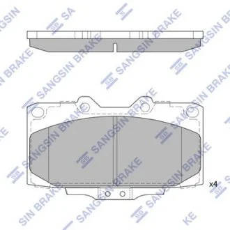 Колодки дискового тормоза Hi-Q (SANGSIN) SP1486